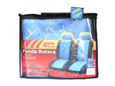 Авточехлы на передние сидения черно-синие