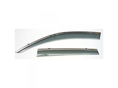 Ветровики Artway Hyundai IX45/Santa Fe 13- с металл. хром-молдингом
