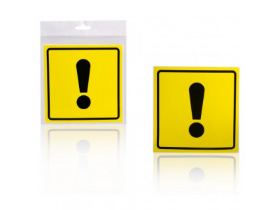 Знак Начинающий водитель ГОСТ, наружный, самоклеящийся (150*150 мм), в уп. 1шт.