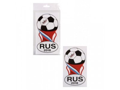 Знак RUS-КУБОК, ЧМ 18, наружный, самоклеящийся (150*80 мм)