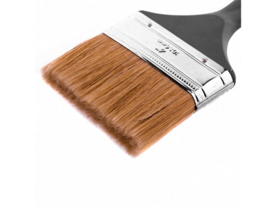 Кисть плоская "Евро" 4", натуральная щетина, пластмассовая ручка Mtx