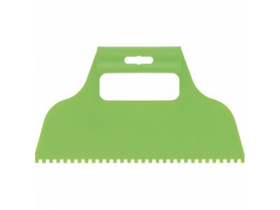 Шпатель для клея, пластмассовый, зубчатый 4 х 4 мм Сибртех