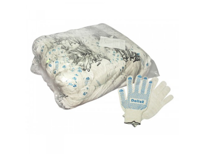 Перчатки х/б с ПВХ '5 ниток' (уп. 200 пар)