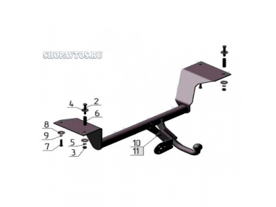 Фаркоп на Honda CR-V SUV 1997-2002гг.