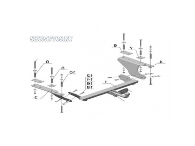 Фаркоп на Subaru Forester SUV 2008-2013гг.