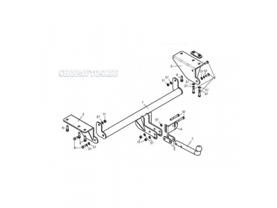 Фаркоп на Nissan X-Trail T32 SUV 2014г.-по н.в.