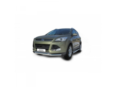 Защита переднего бампера Arbori d57+d57 двойная FORD KUGA 2013-