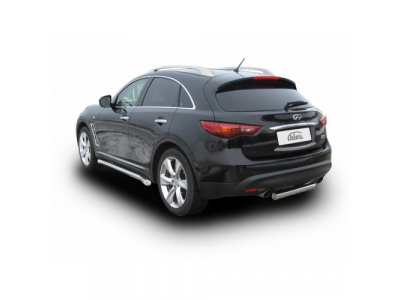 Защита заднего бампера Arbori d76 INFINITI FX-35/FX-50 2008-