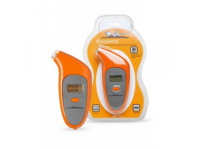 Манометр 7 атм AIRLINE цифровой металлический с подсветкой