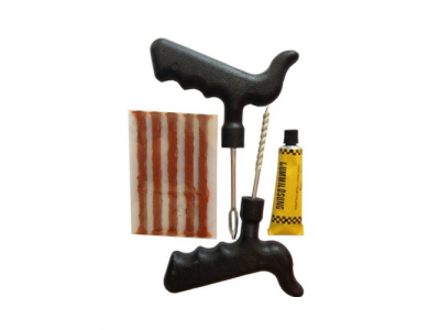 Набор для ремонта бескамерных шин ( 5 рем. Вставок + клей)