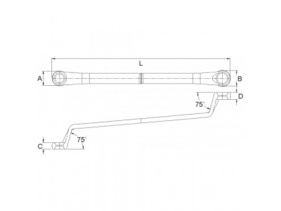 Ключ накидной 46x50мм
