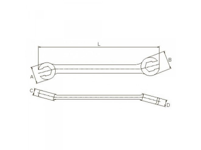 Ключ разрезной 06х08 мм