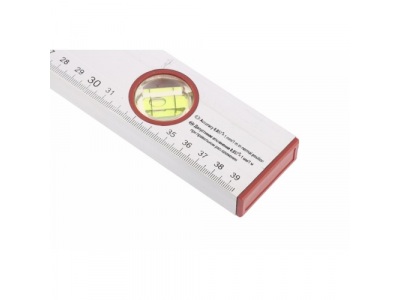 Уровень алюминиевый, 400 мм, 3 глазка, линейка// SPARTA