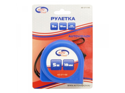 Рулетка пластиковый корпус 5мх19мм