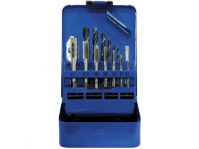 Набор сверл (2,5-10,2), метчиков(М3-М12), 15 предметов// СИБРТЕХ