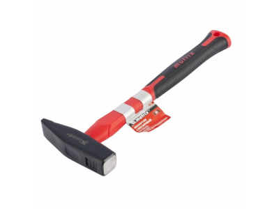 Молоток слесарный''optimal'',300 г,фибергласовая обрезиненная рукоятка,квадратный боек//MATRIX