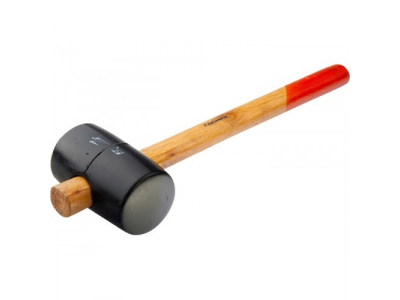 Киянка резиновая, 910 г, черная резина, деревянная рукоятка// SPARTA