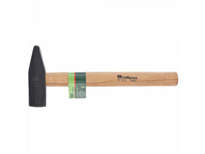 Молоток слесарный 1500 г, квадратный боек, деревянная рукоятка СИБРТЕХ