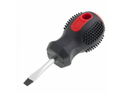 Отвертка Anti-Slip, SL5,0 х 38 мм, CrV, двухкомп. рукоятка// MATRIX