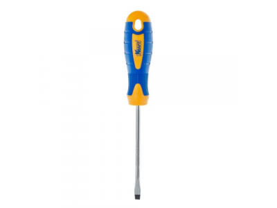 Отвертка шлицевая 5х100 ( Cr-V; двухкомп. рукоятка; намагничен. наконечник)
