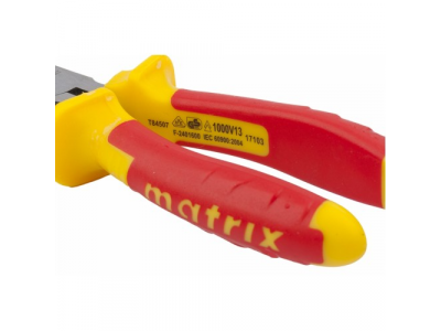 Длинногубцы прямые Insulated, 200мм, двухкомпонентные рукоятки//MATRIX PROFESSIONAL