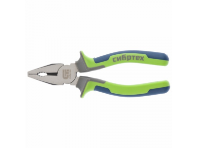 Плоскогубцы комбинированные, 160 мм, фосфатирование, трехкомпонентные рукоятки СИБРТЕХ