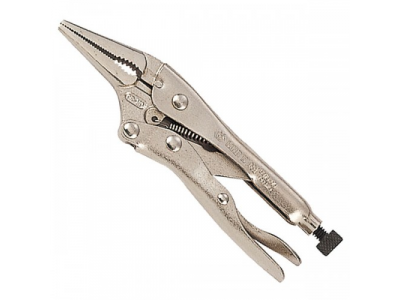 Зажим с фиксатором 165 мм, тонконосый, KING TONY