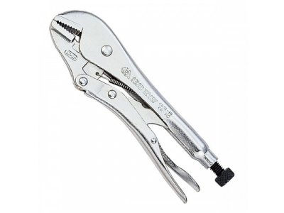 Зажим с фиксатором 250 мм, с прямыми губками, KING TONY