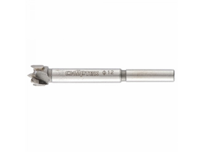 Сверло Форстнера по дереву, 12 мм., цилиндрический хвостовик СИБРТЕХ