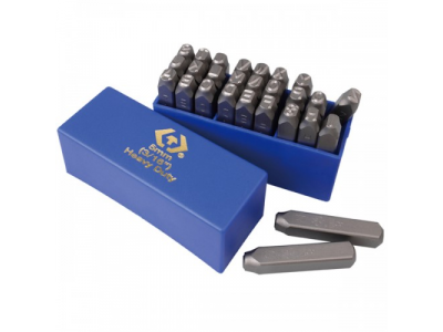 Набор ударных клейм 5 мм, буквы-латиница, 27 предметов, KING TONY