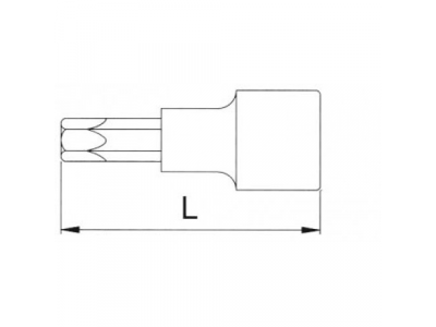 Головка торцевая с вставкой torx 1/2" T90 L=100мм