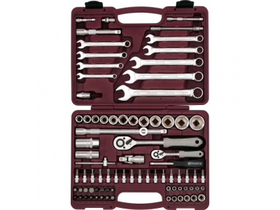 Набор инструмента универсальный 1/4", 1/2"DR, 82 предмета