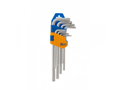 Набор ключей торцевых Г-образных torx, длинные, 9шт