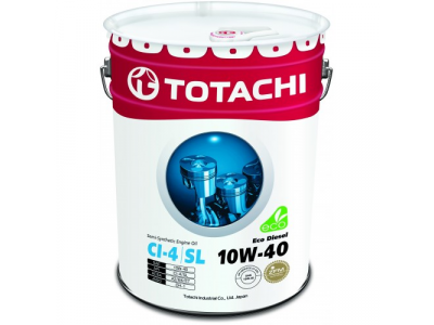 Масло моторное TOTACHI Eco Diesel CI-4/CH-4/SL п\синт 10W40 20л
