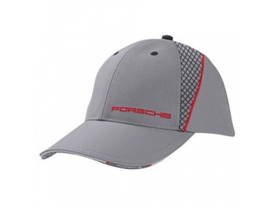 Бейсболка Porsche Baseball Cap, Grey/Red, Racing Collection