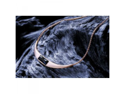 Женское колье Mercedes Necklace, Crystal, Swarovski, pink gold colours / black