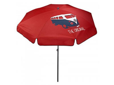 Пляжный зонт Volkswagen Sun Umbrella, T1 Bulli, Red, артикул 7E0087605