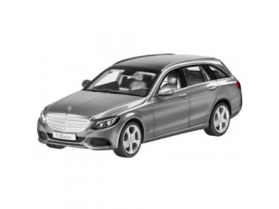 Модель автомобиля Mercedes C-Class Estate, Exclusive, Scale 1:18, Palladium Silver