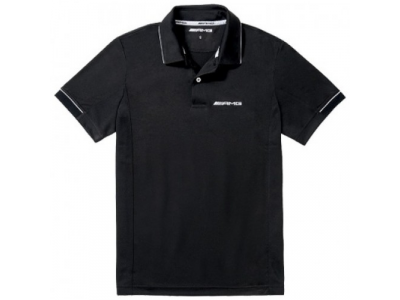 Мужская рубашка-поло Mercedes Poloshirt Herren, Function AMG Black, артикул B66953788