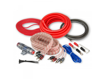 Комплект кабелей для подключения 4-канального усилителя, 4 AWG Aura AMP-2404