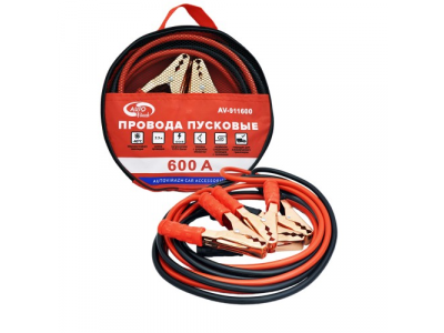 Провода пусковые (стартовые), 600 А, в сумке ПВХ