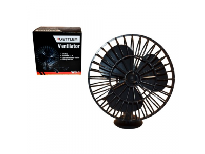 Вентилятор салонный 12V 15 Вт. на присоске D10см