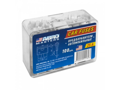 Предохранители флажковые (температуростойкий пластик) № 4 (25 А) 100 шт.