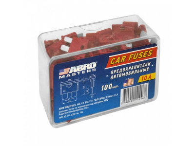 Предохранители флажковые (температуростойкий пластик) № 4 (10 А) 100 шт.