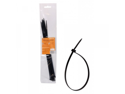 Стяжки (хомуты) кабельные 3,6*300 мм, пластиковые, черные, 10 шт. AIRLINE